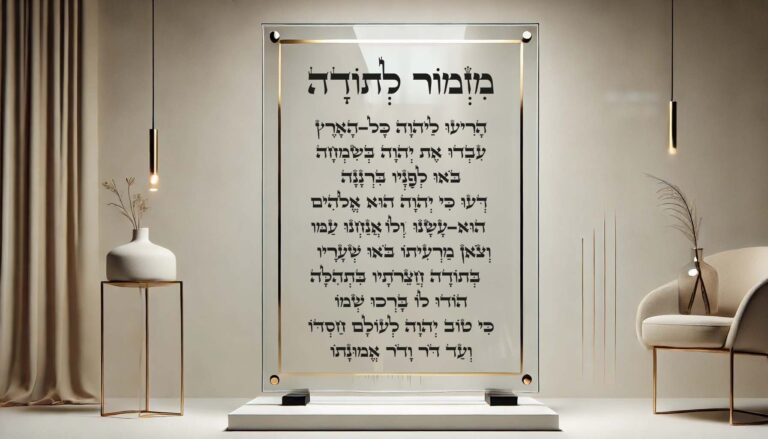 תמונה רקע למאמר של מזמור לתודה