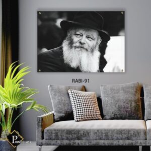 תמונת זכוכית של הרבי מליובאוויטש | RABI-91